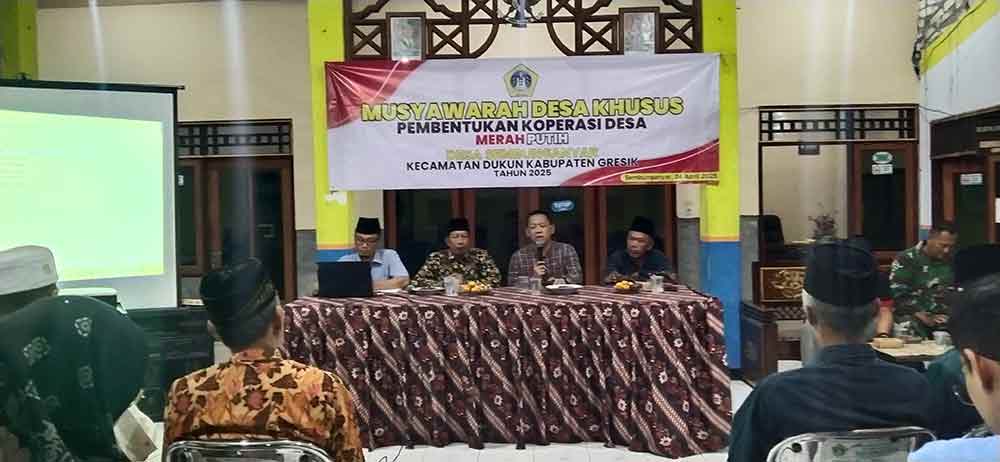 Tingkatkan Kesejahteraan Warga, Desa Sembunganyar Gresik Dirikan Koperasi Merah Putih