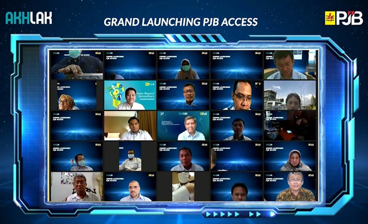 Grand Launching PJB Access yang dilakukan secara virtual.