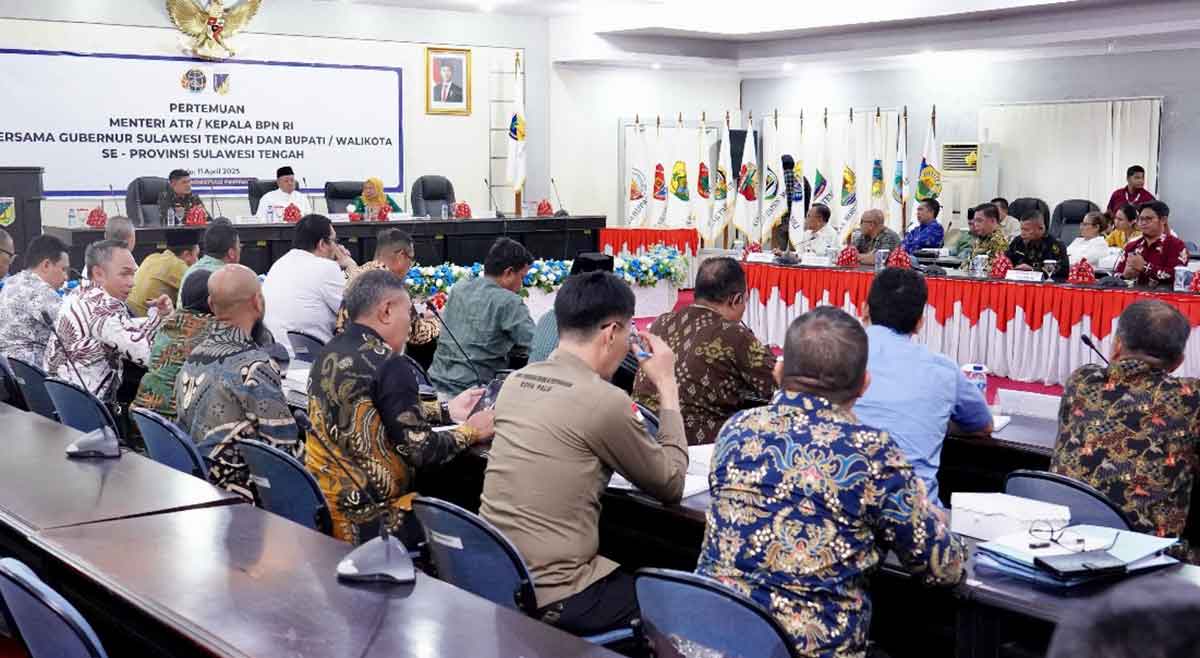 Di Sulteng, Menteri ATR/BPN Tekankan Pentingnya Peran Pemda Wujudkan Administrasi Pertanahan Modern