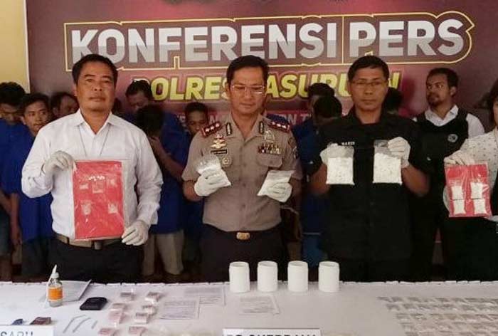 Barang bukti yang berhasil diamankan.