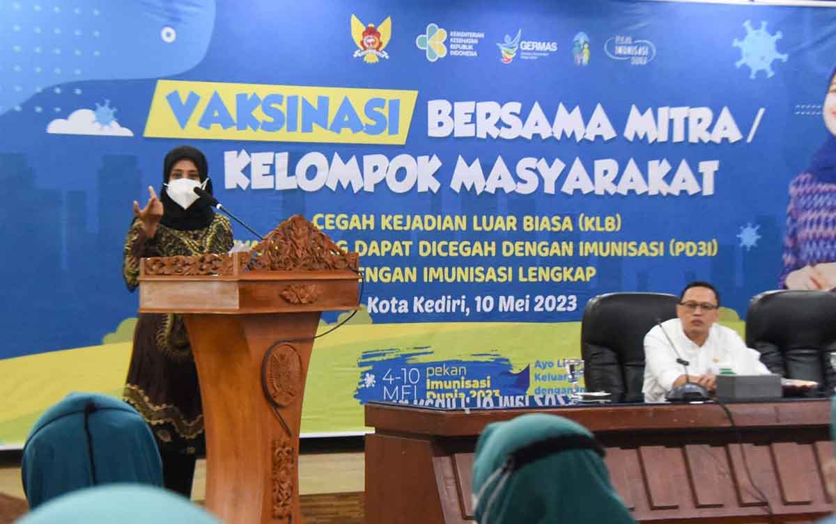 Ketua TP PKK Kota Kediri Ingin Capaian dan Kesadaran Imunisasi Masyarakat Semakin Tinggi