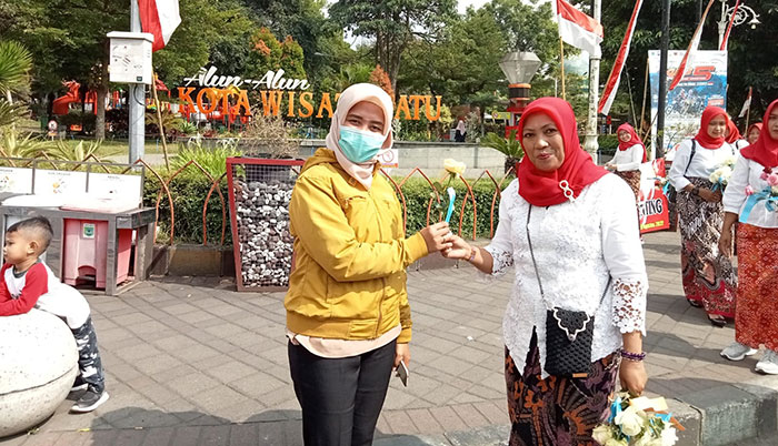 Suasana Kampanye Bebas Stunting yang dilakukan SPD Kota Batu.