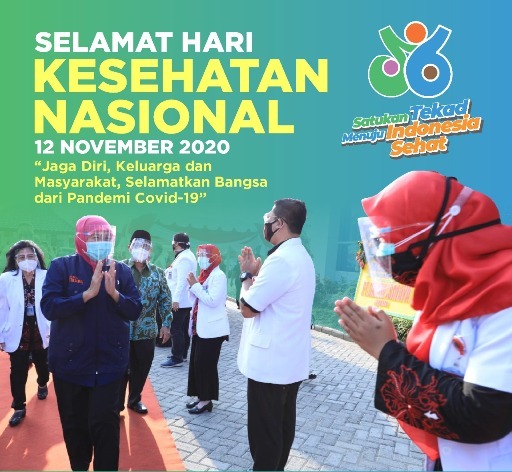 Hari Kesehatan Nasional, Gubernur Khofifah: Ayo Bersatu Tuntaskan Krisis, Tetap Patuhi Prokes