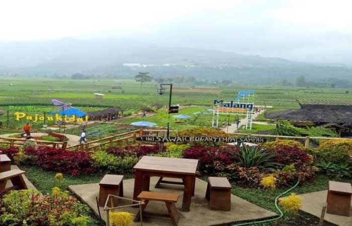 Berkunjung ke Cafe Sawah di Desa Wisata Pujon Kidul, Nongkrong Sekaligus Selfie-selfie