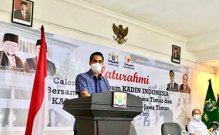 Hadir di Jatim, Caketum Kadin Indonesia Tegaskan Vaksin Mandiri Bakal Dilaksanakan Akhir Maret