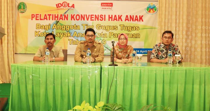 Wakil Wali Kota Pasuruan Buka Pelatihan Konvensi Hak Anak