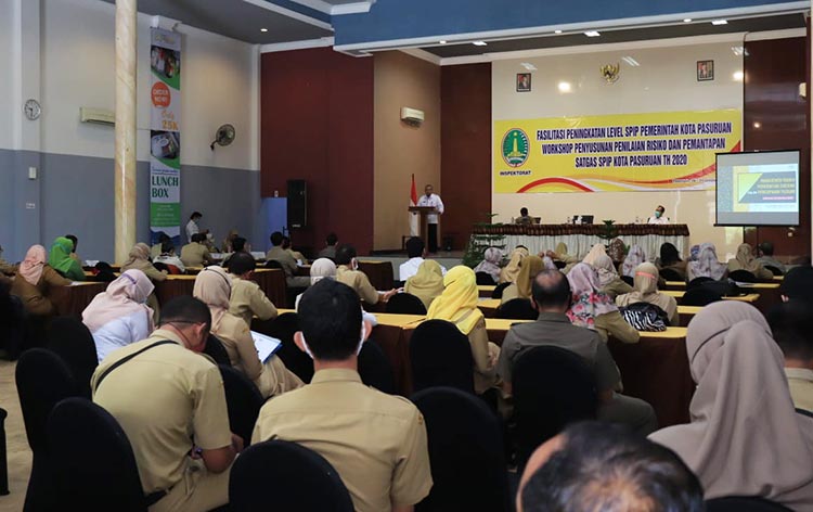 Acara fasilitasi peningkatan level SPIP Pemerintah Kota Pasuruan.