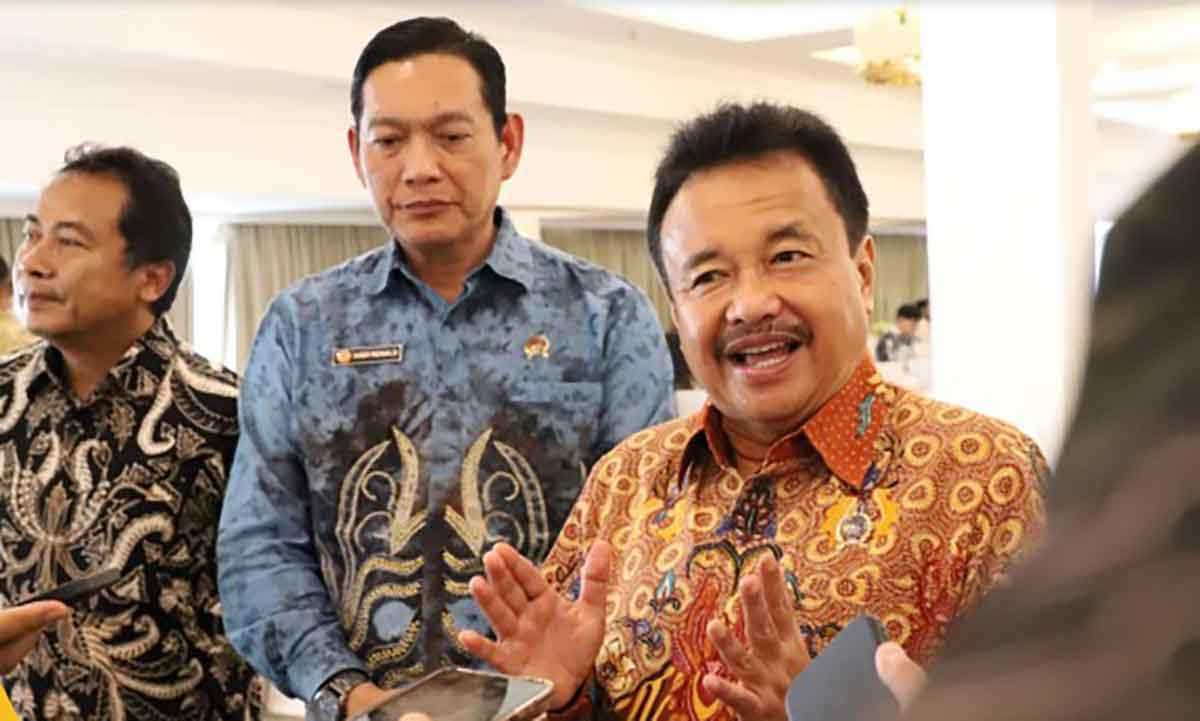 Dirjen PPTR Kementerian ATR/BPN saat memberi keterangan ke awak media.