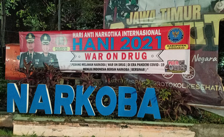 Jelang Hari Anti Narkotika Internasional, Polresta Sidoarjo Gelorakan Imbauan Perang Lawan Narkoba