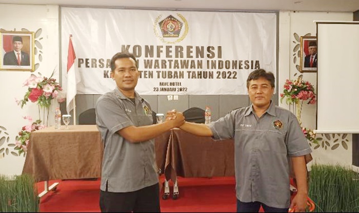 Terpilih Secara Aklamasi, Suwandi Wartawan HARIAN BANGSA Nahkodai PWI Tuban Periode 2022-2025