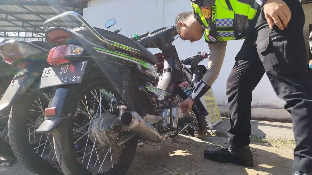 250 Motor Terlibat Balap Liar Disikat Polres Ponorogo, Mayoritas Dipakai Pelajar Tanpa SIM