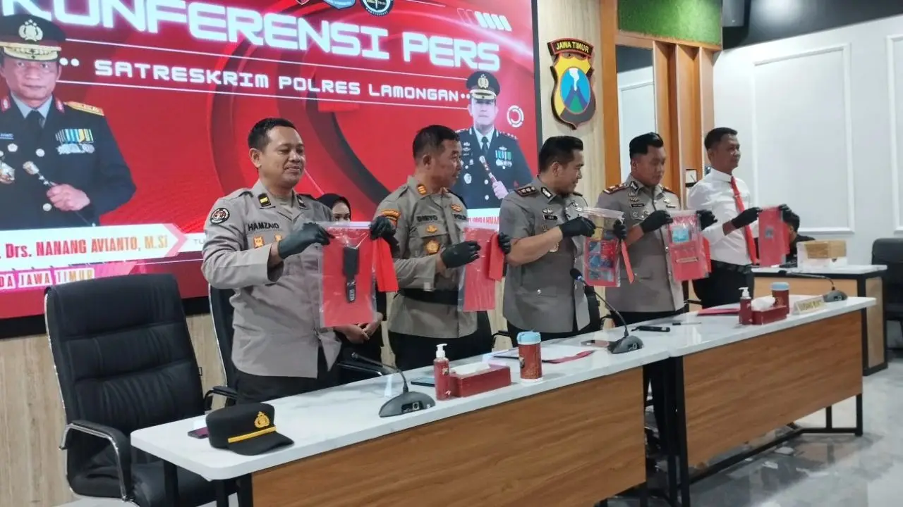 Sindikat Ganjal ATM Lintas Provinsi Dibongkar Polres Lamongan, 5 Pelaku Diamankan