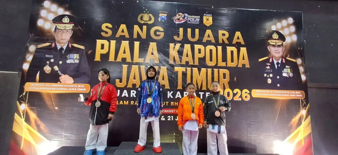 Kontingen Polres Tuban Borong Medali Karate dan Judo di Rangkaian Peringatan Hari Bhayangkara