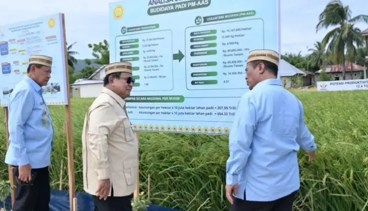 Tinjau Teknologi Pertanian Modern, Prabowo Optimis Indonesia Jadi Lumbung Pangan Dunia