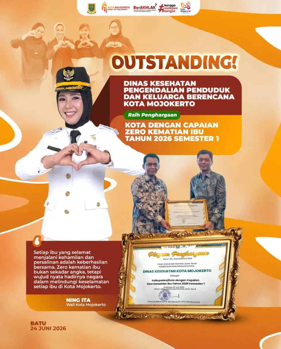 Kota Mojokerto Catat Zero Kematian Ibu Semester I 2026
