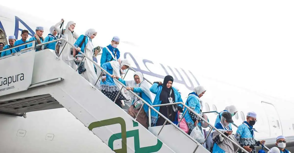 Jemaah haji dari Indonesia ketika tiba di tanah air. Foto: MCH 2026