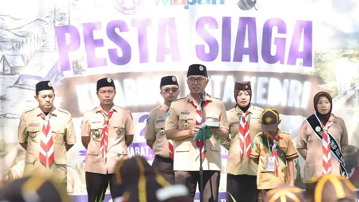 Ini Pesan Wakil Wali Kota Kediri saat Buka Pesta Siaga Pramuka 2026