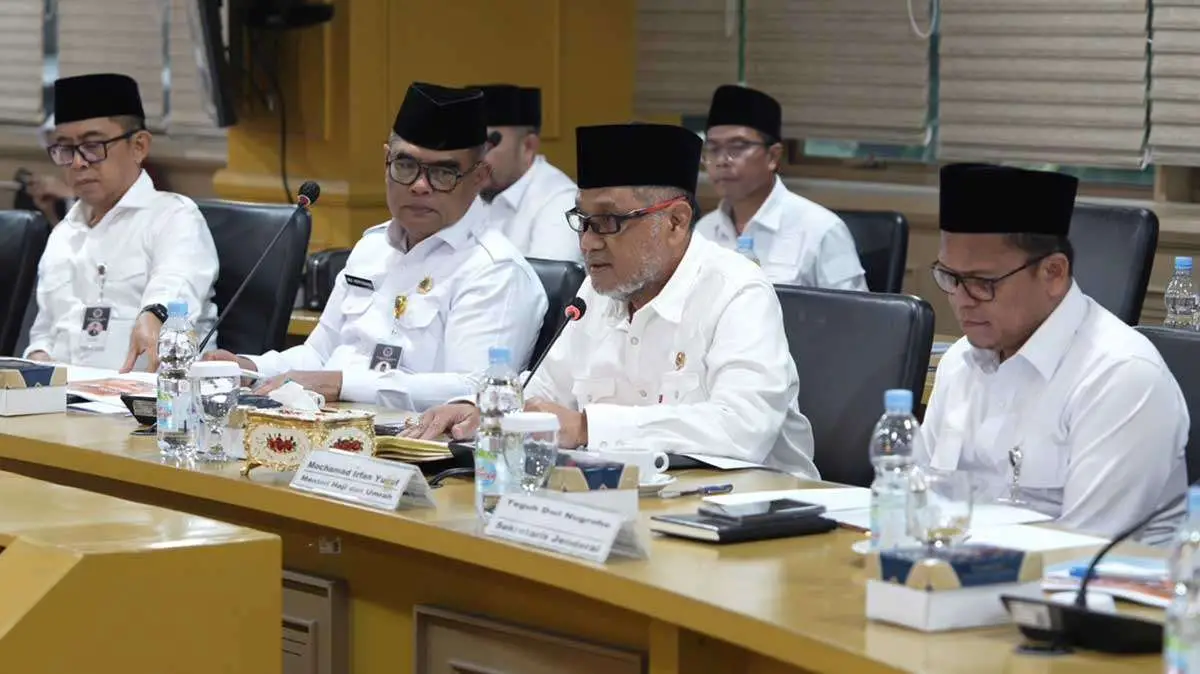 Menhaj Gus Irfan saat menghadiri rapat kerja bersama Komite III DPD RI. Foto: MCH 2026