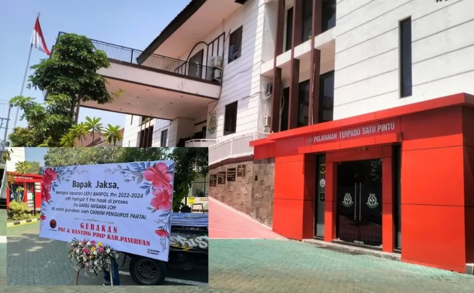 Poster Desak Kejari Usut Laporan Banpol PDIP di Pasuruan Jadi Sorotan