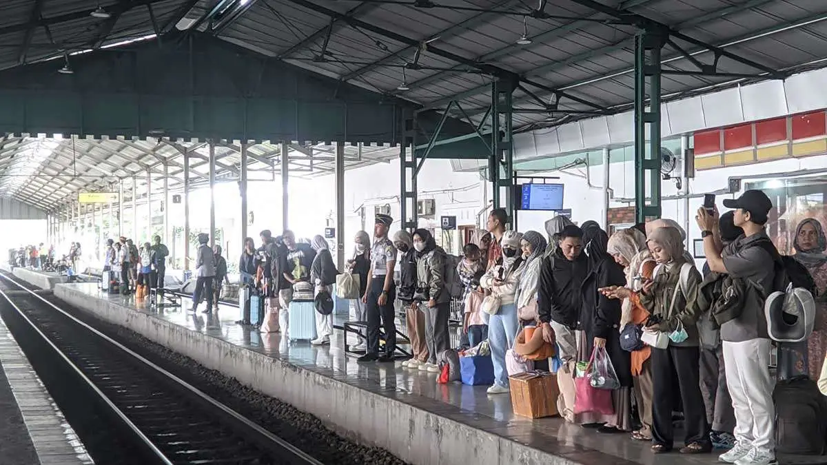 Suasana salah satu stasiun di wilayah kerja KAI Daop 7 Madiun.