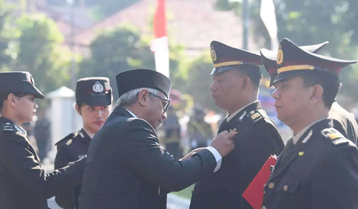 Peringati Hari Bhayangkara ke-80, Wakil Wali Kota Kediri Jadi Inspektur Upacara