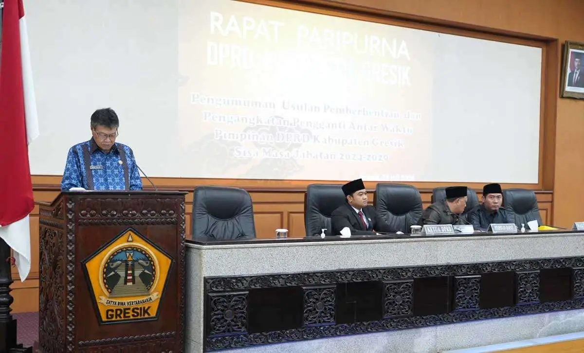 Dewan Gelar Paripurna Usulan PAW Pimpinan DPRD Gresik