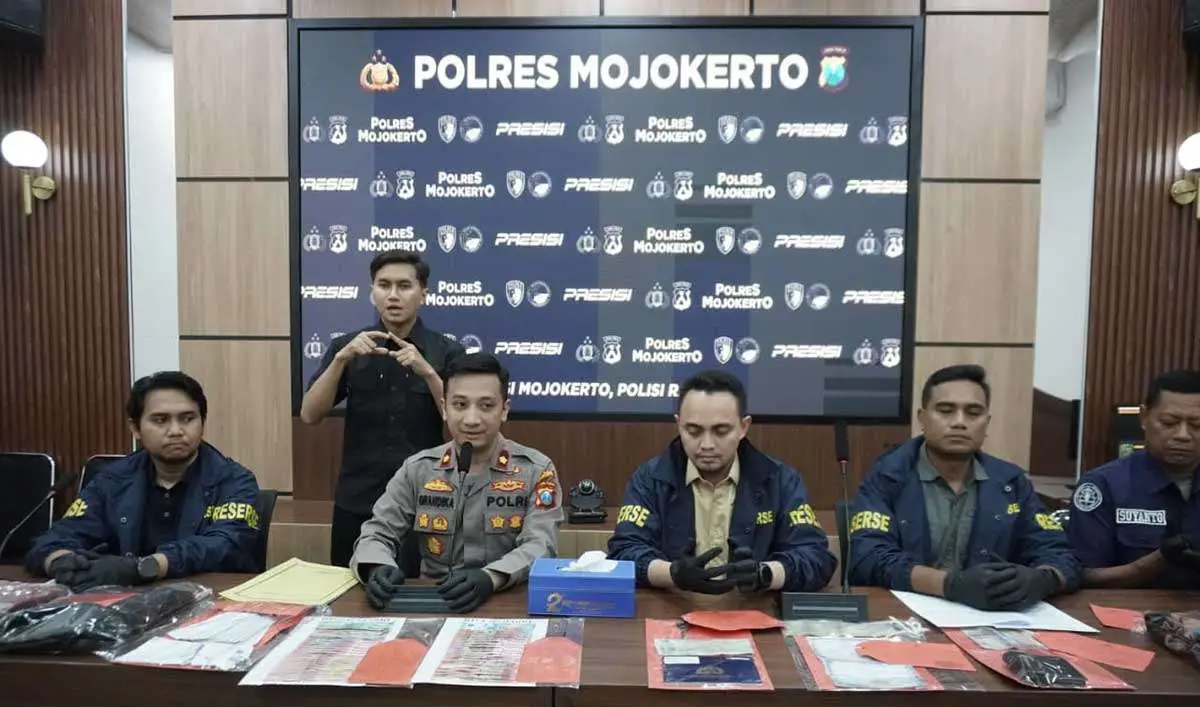 Polres Mojokerto Ungkap Penipuan Modus Gandakan Uang, Korban Rugi Rp22 Juta