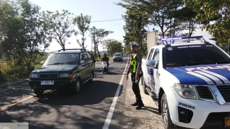 Satlantas Polres Sampang Intensifkan Patroli di Titik Rawan Kecelakaan