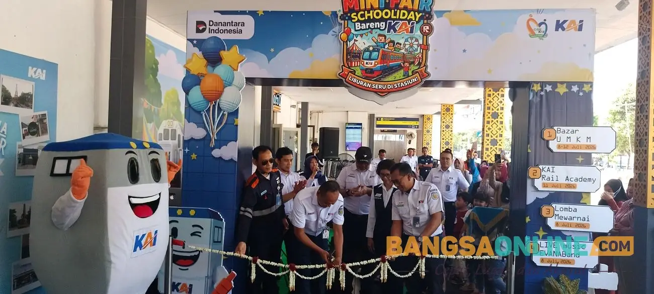  Daop 7 Madiun Gelar KAI Schooliday 2026, Anak-Anak Punya Pengalaman Jadi Petugas Stasiun Sehari