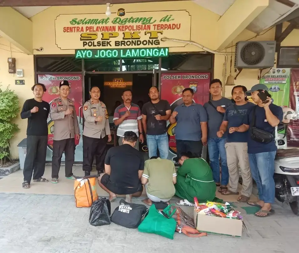Diwarnai Kejar-Kejaran, Polsek Brondong Lamongan Bekuk Komplotan Spesialis Pencuri Supermarket Tuban
