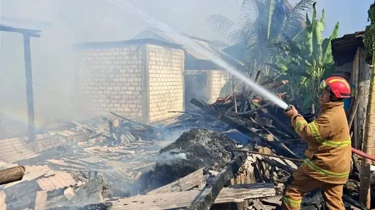 Tungku Lupa Dimatikan, Rumah dan Kandang di Tuban Ludes Terbakar