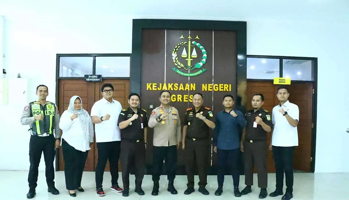 Perkuat Sinergi Penegakan Hukum, Kapolres Gresik Silaturahmi ke Kejaksaan