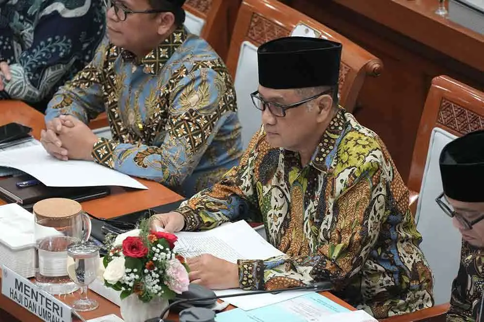 Menhaj Gus Irfan saat Raker bersama komisi VIII DPR RI di Jakarta. (Ist)