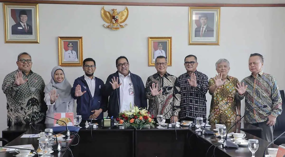 Wagub DKI ketika audiensi dengan Pengurus Harian PWI Jaya.