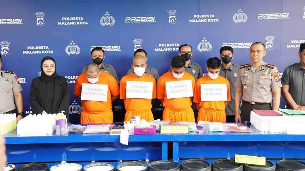 Bongkar Jaringan Narkoba Lintas Provinsi, Polresta Malang Kota Sita 3,2 Kg Sabu dan 2.480 Ekstasi