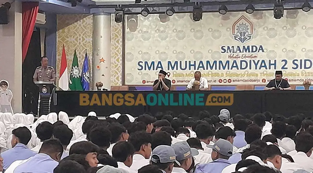 Polresta Sidoarjo Edukasi Ribuan Siswa Smamda soal Bahaya Judol