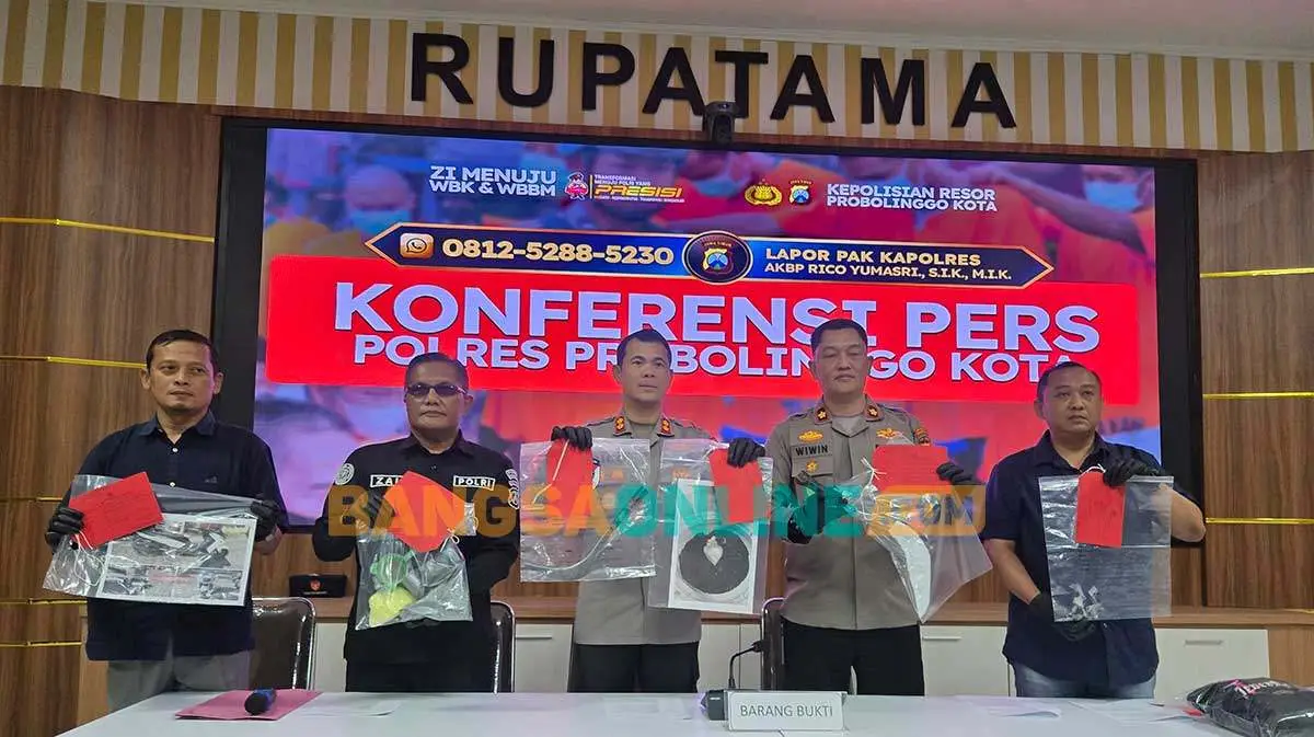 Polres Probolinggo Kota Bongkar Kasus Pelemparan Bondet, 5 Pemuda Ditangkap