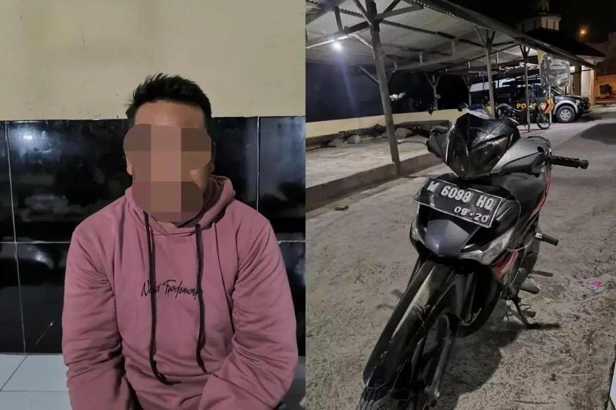 Berkat Rekaman CCTV, Polres Lamongan Bekuk Maling Motor Milik Petani di Karangbinangun