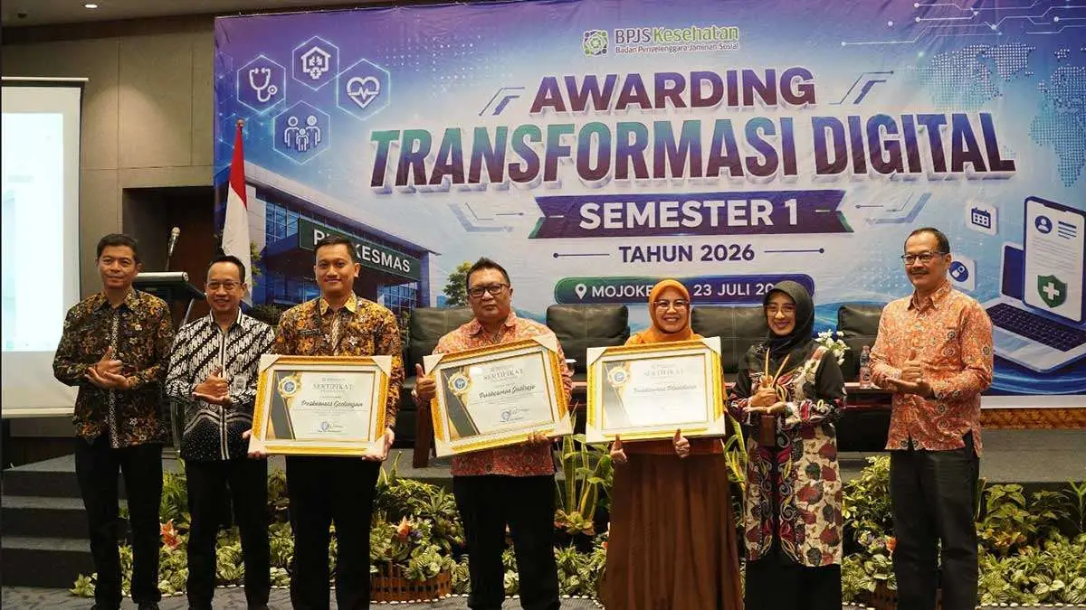 BPJS Kesehatan Mojokerto Gelar Awarding Transformasi Digital Semester I 2026