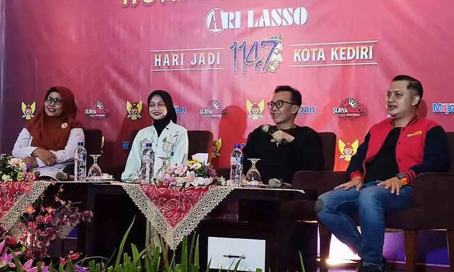 Ari Lasso Tampil di GOR Jayabaya Malam Ini, Meriahkan Hari Jadi Kota Kediri ke-1.147