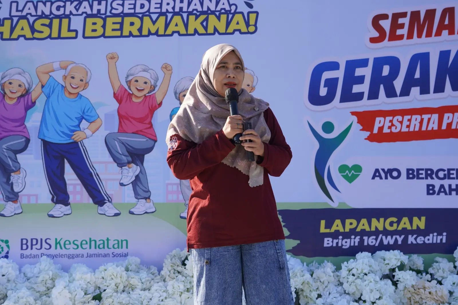 HUT ke-58 di Kediri, BPJS Kesehatan Ajak Peserta Prolanis Terapkan GSP 335