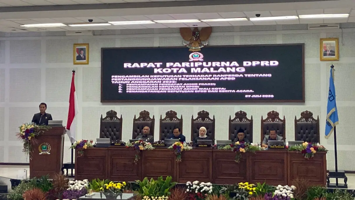 Lima Fraksi Abstain, DPRD Kota Malang Tetap Sahkan LPJ APBD 2025