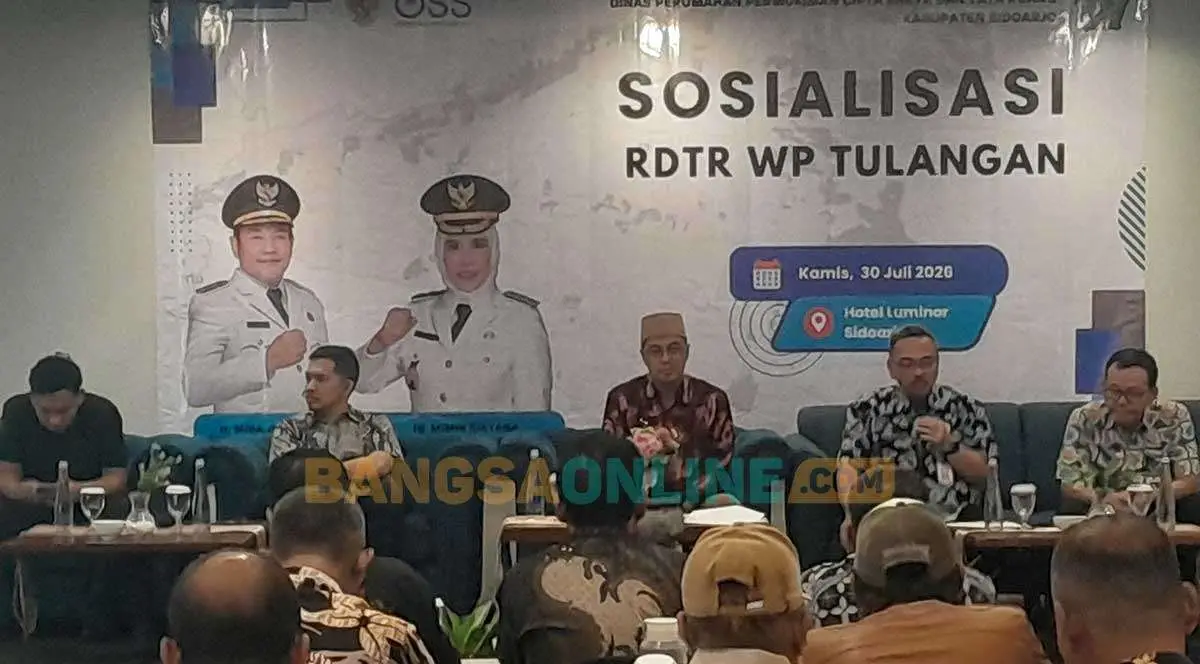 Dinas P2CKTR Sidoarjo Sosialisasi RDTR Tulangan 2025-2045