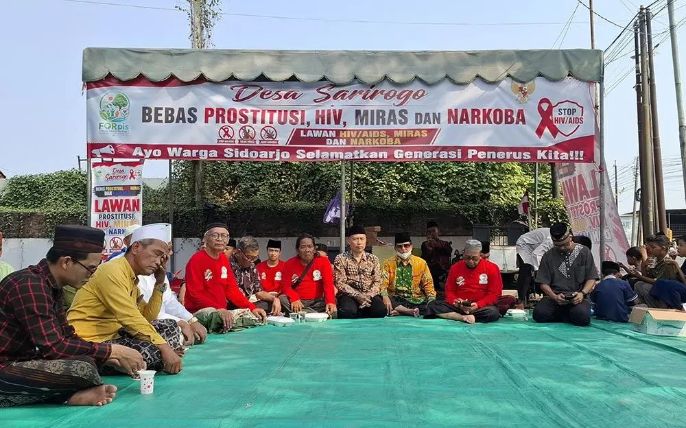 Upaya Terakhir Lewat Doa, Warga Sarirogo Sidoarjo Istighosah Tolak Keberadaan Toko Miras