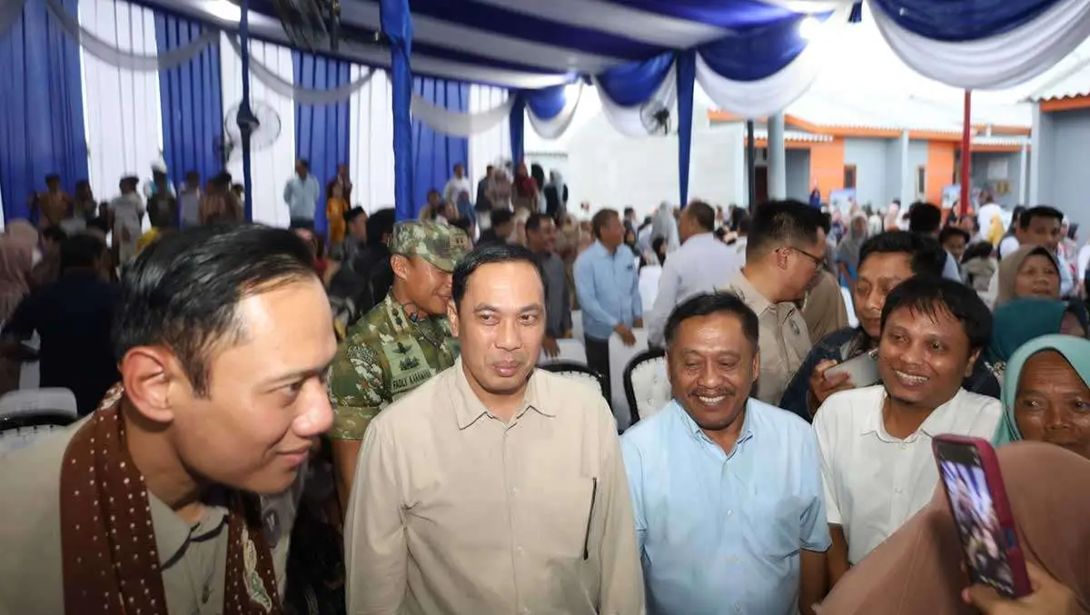 Peresmian Kawasan Permukiman Bantuan DAK TPPKT di Campurejo, Demokrat Gresik Harap Program Diperluas