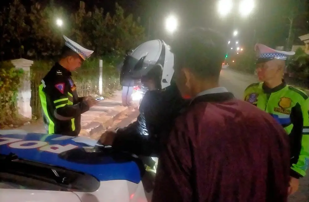 Jaga Kenyamanan Warga, Satlantas Polres Ngawi Gencarkan Patroli Hunting System sasar Knalpot Brong