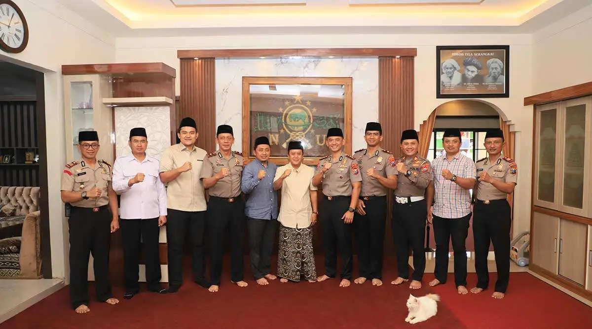 Jaga Kondusivitas Daerah, Kapolres Kediri Kota Silaturahmi ke Ketua PCNU