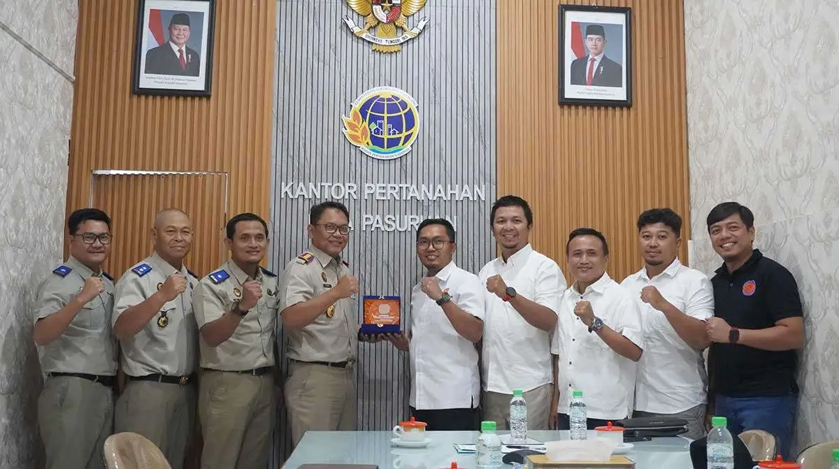 Perkuat Sinergi Pengembangan Perumahan, Kantah Kota Pasuruan Terima Audiensi REI