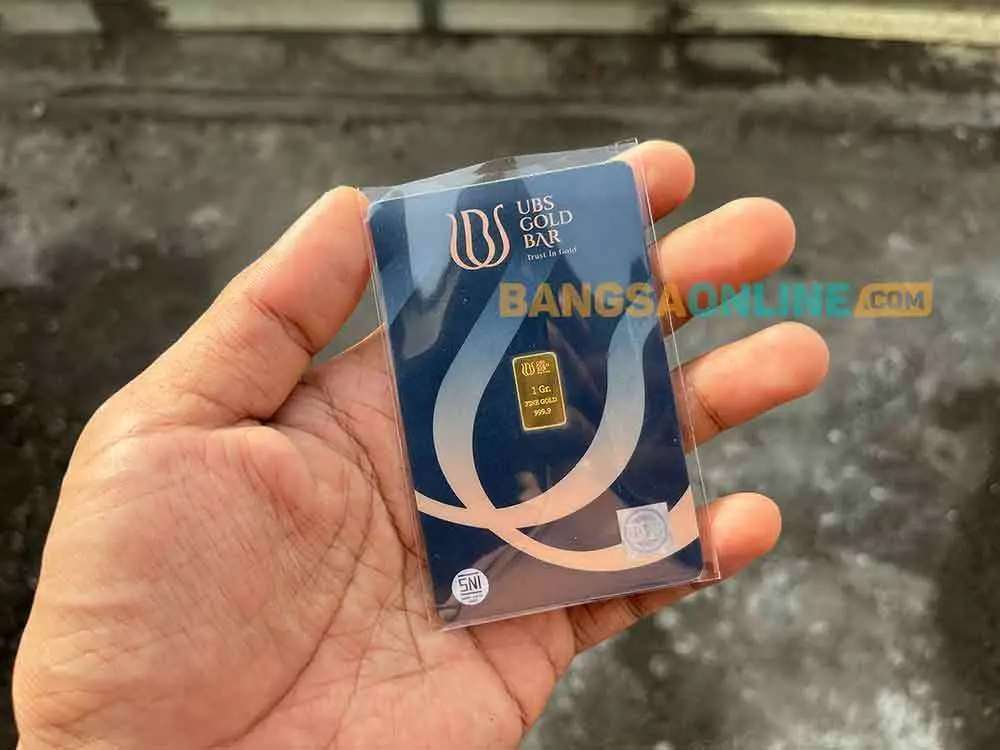 Harga Emas UBS Pertengahan Agustus 2026 Menguat, Per Gram Naik Rp155 Ribu