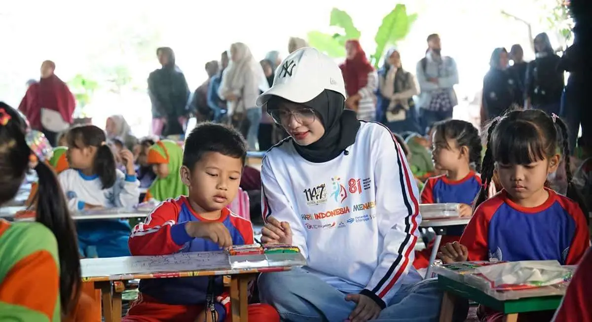Wali Kota Kediri Semangati 1.147 Anak TK di Lomba Mewarnai